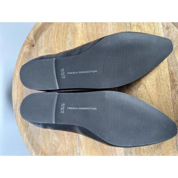 French Connection Black Pointed Toe Flats Slip On Shoe Women’s 7.5 NWB - Picture 4 of 11
